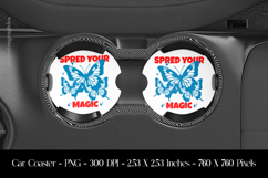 Speed Your Magic Car Coaster Sublimation Design Product Image 1