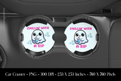 Chillin With A Sap Car Coaster Sublimation Design Product Image 1