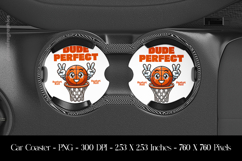 Dude Perfect Basket Ball Car Coaster Sublimation Design Product Image 1