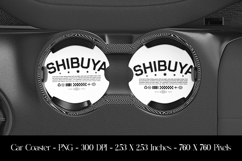 Shibuya Car Coaster Sublimation Design Product Image 1