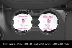 Cheers To The Good Times Car Coaster Sublimation Design Product Image 1