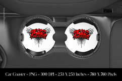 Take The Risk Car Coaster Sublimation Design Product Image 1
