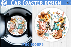 Car Coaster | Mothers Day | Cowhide Mama Product Image 1