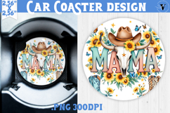 Car Coaster | Mothers Day | Cowhide Mama Product Image 1
