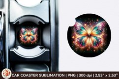 Round Coaster,3d Car coaster, 3D Butterfly, Spring Coaster Product Image 1