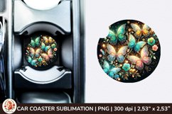Round Coaster,3d Car coaster, 3D Butterfly, Spring Coaster Product Image 1