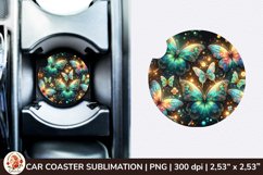 Round Coaster,3d Car coaster, 3D Butterfly, Spring Coaster Product Image 1