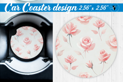 Spring Car Coaster | Roses pattern Product Image 1