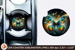 Round Coaster,3d Car coaster, 3D Butterfly, Spring Coaster Product Image 1