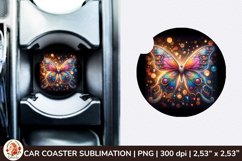 Round Coaster,3d Car coaster, 3D Butterfly, Spring Coaster Product Image 1