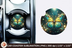 Round Coaster,3d Car coaster, 3D Butterfly, Spring Coaster Product Image 1