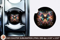 Round Coaster,3d Car coaster, 3D Butterfly, Spring Coaster Product Image 1