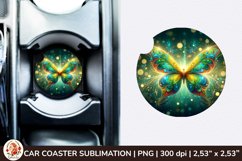 Round Coaster,3d Car coaster, 3D Butterfly, Spring Coaster Product Image 1