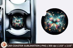 Round Coaster,3d Car coaster, 3D Butterfly, Spring Coaster Product Image 1