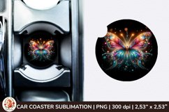 Round Coaster,3d Car coaster, 3D Butterfly, Spring Coaster Product Image 1