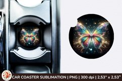 Round Coaster,3d Car coaster, 3D Butterfly, Spring Coaster Product Image 1