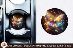 Round Coaster,3d Car coaster, 3D Butterfly, Spring Coaster Product Image 1