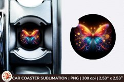 Round Coaster,3d Car coaster, 3D Butterfly, Spring Coaster Product Image 1