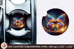 Round Coaster,3d Car coaster, 3D Butterfly, Spring Coaster Product Image 1