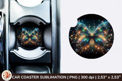 Round Coaster,3d Car coaster, 3D Butterfly, Spring Coaster Product Image 1