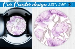 Spring Car Coaster | Peonies pattern Product Image 1