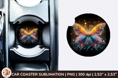 Round Coaster,3d Car coaster, 3D Butterfly, Spring Coaster Product Image 1