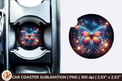 Round Coaster,3d Car coaster, 3D Butterfly, Spring Coaster Product Image 1