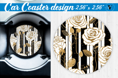 Spring Car Coaster | Roses pattern Product Image 1