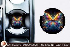 Round Coaster,3d Car coaster, 3D Butterfly, Spring Coaster Product Image 1
