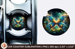 Round Coaster,3d Car coaster, 3D Butterfly, Spring Coaster Product Image 1