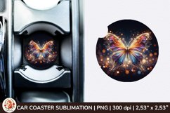 Round Coaster,3d Car coaster, 3D Butterfly, Spring Coaster Product Image 1