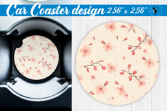 Spring Car Coaster | Cherry blossoms | Vintage Product Image 1