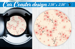 Spring Car Coaster | Cherry blossoms | Vintage Product Image 1