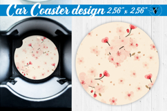Spring Car Coaster | Cherry blossoms | Vintage Product Image 1