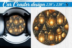 Car Coaster | Christmas Pattern | Christmas Product Image 1