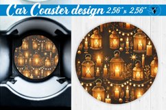 Car Coaster | Christmas Pattern | Christmas Product Image 1