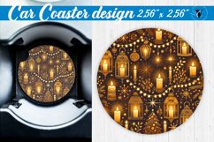 Car Coaster | Christmas Pattern | Christmas Product Image 1