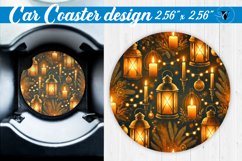 Car Coaster | Christmas Pattern | Christmas Product Image 1