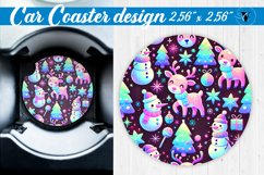 Car Coaster | Christmas Pattern | Christmas Product Image 1