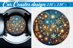 Car Coaster | Christmas Pattern | Christmas Product Image 1