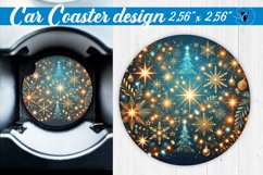 Car Coaster | Christmas Pattern | Christmas Product Image 1