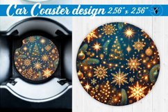 Car Coaster | Christmas Pattern | Christmas Product Image 1