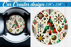 Car Coaster | Christmas Pattern | Christmas Product Image 1