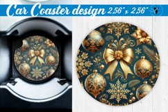 Car Coaster | Christmas Pattern | Christmas Product Image 1