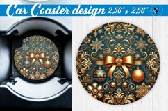 Car Coaster | Christmas Pattern | Christmas Product Image 1