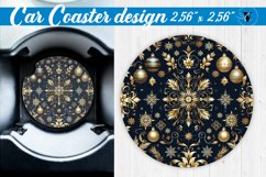 Car Coaster | Christmas Pattern | Christmas Product Image 1