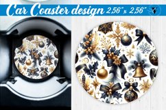 Car Coaster | Christmas Pattern | Christmas Product Image 1
