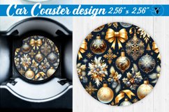 Car Coaster | Christmas Pattern | Christmas Product Image 1