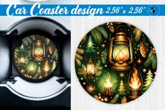 Car Coaster | Christmas Pattern | Christmas Product Image 1