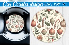 Car Coaster | Christmas Pattern | Christmas Product Image 1